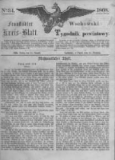 Fraustädter Kreisblatt. 1868.08.21 Nr34