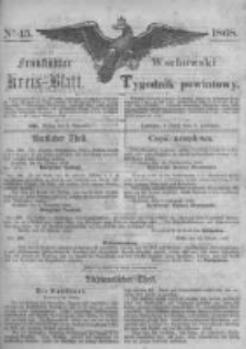 Fraustädter Kreisblatt. 1868.11.06 Nr45