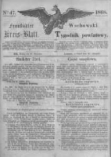 Fraustädter Kreisblatt. 1868.11.20 Nr47