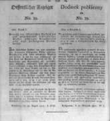 Oeffentlicher Anzeiger zum Amtsblatt No.39. der Königl. Preuss. Regierung zu Bromberg. 1820