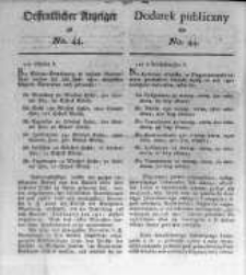Oeffentlicher Anzeiger zum Amtsblatt No.44. der Königl. Preuss. Regierung zu Bromberg. 1820