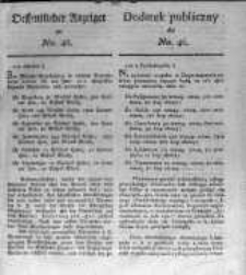 Oeffentlicher Anzeiger zum Amtsblatt No.46. der Königl. Preuss. Regierung zu Bromberg. 1820