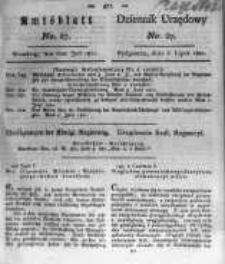 Amtsblatt der Königlichen Preussischen Regierung zu Bromberg. 1821.07.06 No.27
