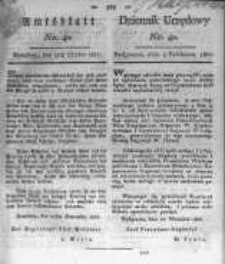 Amtsblatt der Königlichen Preussischen Regierung zu Bromberg. 1821.10.05 No.40
