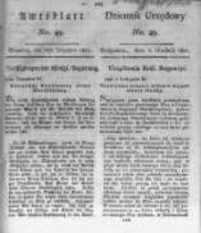 Amtsblatt der Königlichen Preussischen Regierung zu Bromberg. 1821.12.07 No.49
