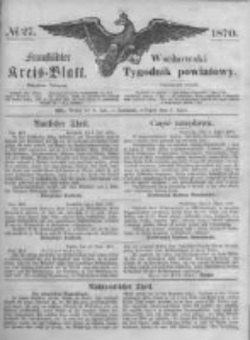 Fraustädter Kreisblatt. 1870.07.08 Nr27