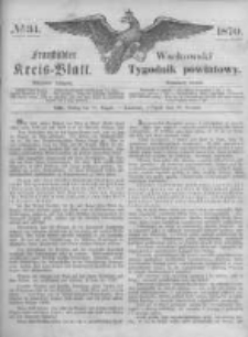 Fraustädter Kreisblatt. 1870.08.26 Nr34