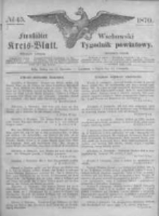Fraustädter Kreisblatt. 1870.11.11 Nr45