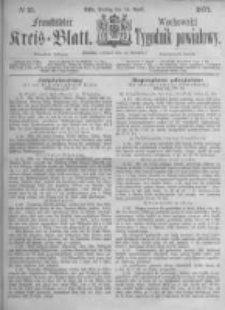 Fraustädter Kreisblatt. 1871.04.14 Nr15