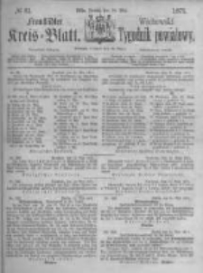 Fraustädter Kreisblatt. 1871.05.26 Nr21