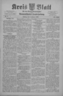 Kreis Blatt f&uuml;r den Kreis Neutomischeler zugleich Hopfenzeitung 1909.01.08 Jg.28 Nr3