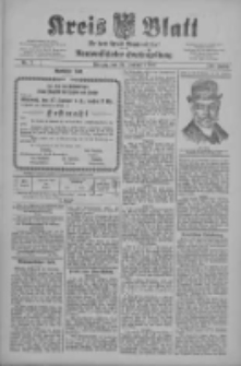 Kreis Blatt f&uuml;r den Kreis Neutomischeler zugleich Hopfenzeitung 1909.01.22 Jg.28 Nr7