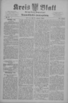 Kreis Blatt f&uuml;r den Kreis Neutomischeler zugleich Hopfenzeitung 1909.01.29 Jg.28 Nr9