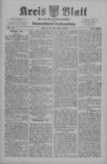 Kreis Blatt f&uuml;r den Kreis Neutomischeler zugleich Hopfenzeitung 1909.04.16 Jg.28 Nr31