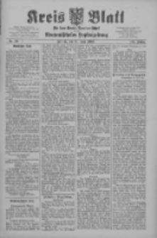 Kreis Blatt f&uuml;r den Kreis Neutomischeler zugleich Hopfenzeitung 1909.07.23 Jg.28 Nr59