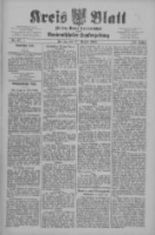 Kreis Blatt f&uuml;r den Kreis Neutomischeler zugleich Hopfenzeitung 1909.08.20 Jg.28 Nr67