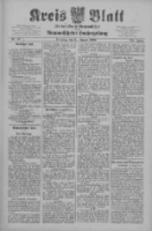 Kreis Blatt f&uuml;r den Kreis Neutomischeler zugleich Hopfenzeitung 1909.08.24 Jg.28 Nr68