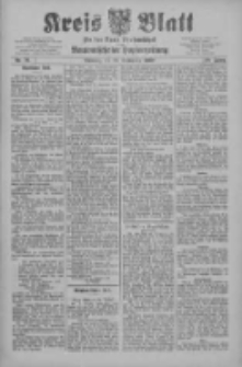 Kreis Blatt f&uuml;r den Kreis Neutomischeler zugleich Hopfenzeitung 1909.09.21 Jg.28 Nr76