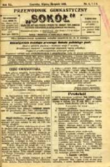 Przewodnik Gimnastyczny "Sokół": organ Dzielnicy Małopolskiej Związku Polskich Gimnastycznych Towarzystw Sokolich 1923.06/08 R.40 Nr6/8