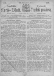 Fraustädter Kreisblatt. 1871.01.06 Nr1