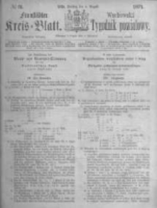 Fraust&auml;dter Kreisblatt. 1871.08.04 Nr31