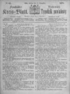 Fraustädter Kreisblatt. 1871.11.10 Nr45