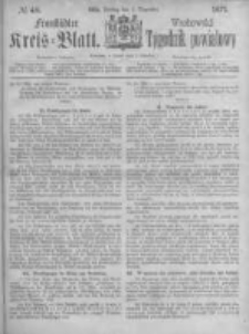 Fraustädter Kreisblatt. 1871.12.01 Nr48