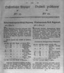 Oeffentlicher Anzeiger zum Amtsblatt No.17. der Königl. Preuss. Regierung zu Bromberg. 1823