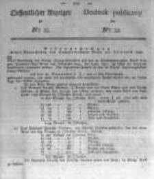 Oeffentlicher Anzeiger zum Amtsblatt No.33. der Königl. Preuss. Regierung zu Bromberg. 1823