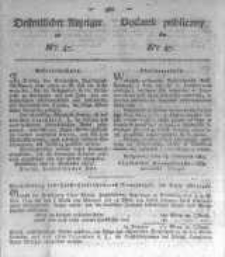 Oeffentlicher Anzeiger zum Amtsblatt No.47. der Königl. Preuss. Regierung zu Bromberg. 1823
