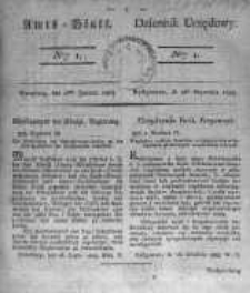 Amtsblatt der Königlichen Preussischen Regierung zu Bromberg. 1824.01.02 No.1