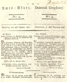 Amtsblatt der Königlichen Preussischen Regierung zu Bromberg. 1824.01.23 No.4