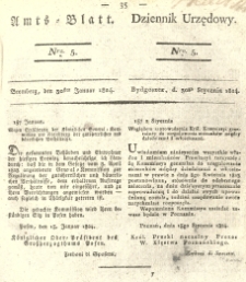 Amtsblatt der Königlichen Preussischen Regierung zu Bromberg. 1824.01.30 No.5
