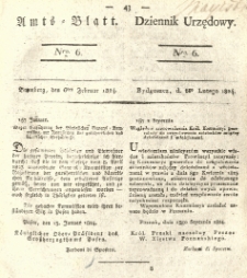 Amtsblatt der Königlichen Preussischen Regierung zu Bromberg. 1824.02.06 No.6
