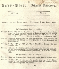 Amtsblatt der Königlichen Preussischen Regierung zu Bromberg. 1824.02.20 No.8
