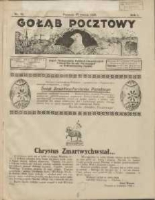 Gołąb Pocztowy: organ Zjednoczenia Polskich Stowarzyszeń Hodowców Gołębi Pocztowych na Rzeczpospolitą Polskę 1926.03.27 R.2 Nr16
