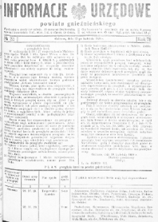 Informacje Urzędowe Powiatu Gnieźnieńskiego 1929.04.17 R.78 Nr32