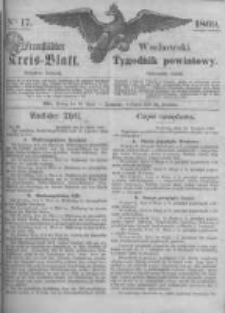 Fraust&auml;dter Kreisblatt. 1869.04.23 Nr17