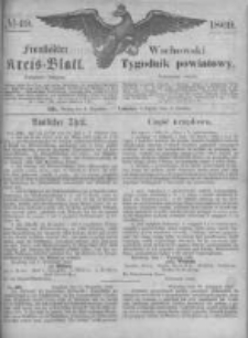 Fraust&auml;dter Kreisblatt. 1869.12.03 Nr49