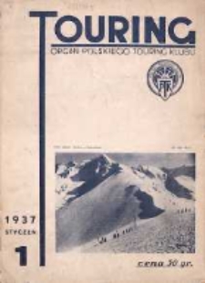 Touring: organ Polskiego Touring Klubu 1937.01 R.2(13) Nr1