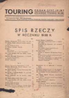 Touring: organ Polskiego Touring Klubu 1938.01 R.3(14) Nr1