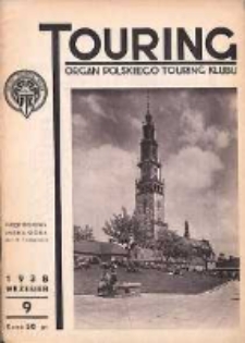 Touring: organ Polskiego Touring Klubu 1938.09 R.3(14) Nr9