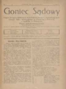 Goniec Sądowy: organ Związku Sądowych Urzędników Średnich i Kancelaryjnych Okręgu Sądu Apelacyjnego w Poznaniu i Toruniu z siedzibą w Poznaniu 1925.04.01 R.5 Nr4