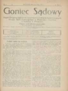 Goniec Sądowy: organ Związku Sądowych Urzędników Średnich i Kancelaryjnych Okręgu Sądu Apelacyjnego w Poznaniu i Toruniu z siedzibą w Poznaniu 1925.05.01 R.5 Nr5