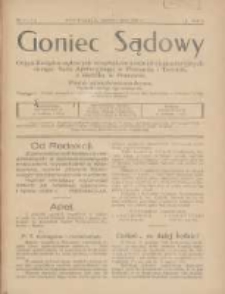 Goniec Sądowy: organ Związku Sądowych Urzędników Średnich i Kancelaryjnych Okręgu Sądu Apelacyjnego w Poznaniu i Toruniu z siedzibą w Poznaniu 1926.06/07 R.6 Nr6/7