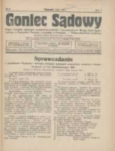 Goniec Sądowy: organ Związku Sądowych Urzędników Średnich i Kancelaryjnych Okręgu Sądu Apelacyjnego w Poznaniu i Toruniu z siedzibą w Poznaniu 1927.02 R.7 Nr2