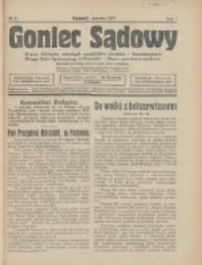Goniec Sądowy: organ Związku Sądowych Urzędników Średnich i Kancelaryjnych Okręgu Sądu Apelacyjnego w Poznaniu 1927.03 R.7 Nr3