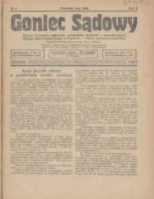 Goniec Sądowy: organ Związku Sądowych Urzędników Średnich i Kancelaryjnych Okręgu Sądu Apelacyjnego w Poznaniu 1928.05 R.8 Nr5