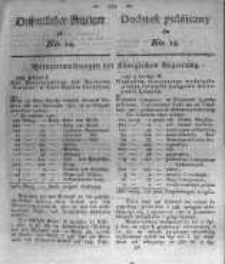 Oeffentlicher Anzeiger zu No.14 1821