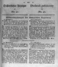 Oeffentlicher Anzeiger zu No.47 1821